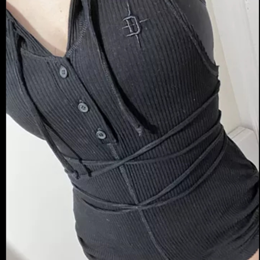 *SOLD* Dolls Kill Olive Green Jumpsuit - Picture 4 of 4